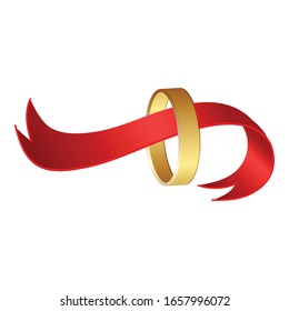 Jewelry ring icon. Cartoon of jewelry ring vector icon for web design isolated on white background