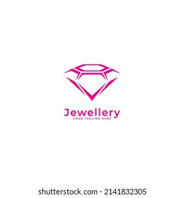 jewelry ring logo vector template.