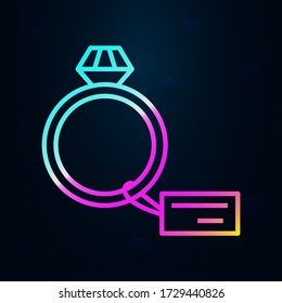 Jewelry, ring, shop, mall nolan icon. Simple thin line, outline vector of mall icons for ui and ux, website or mobile application