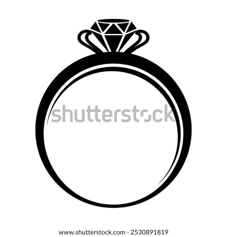 Jewelry ring vector design,with luxury diamonds or gems,isolated on white background,design can be for jewelry business or brands
