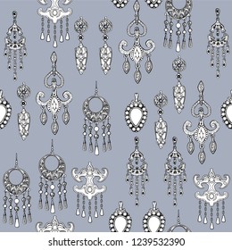 Jewelry seamless vector pattern 