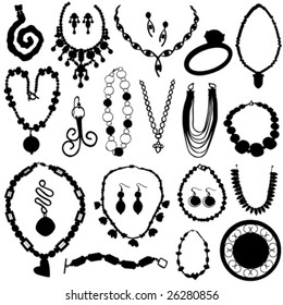 Jewelry Set Vector Stock Vector (Royalty Free) 26280856 | Shutterstock