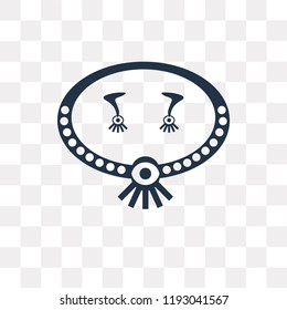 Jewelry Set vector icon isolated on transparent background, Jewelry Set transparency concept can be used web and mobile