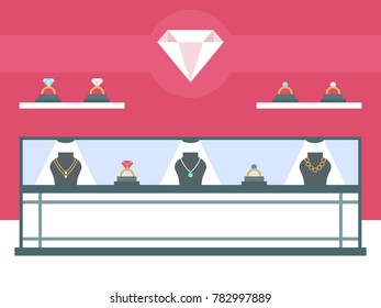 Jewelry shop interior