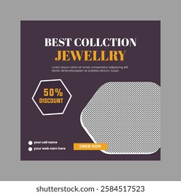 Jewelry social media post design