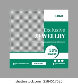 Jewelry social media post design