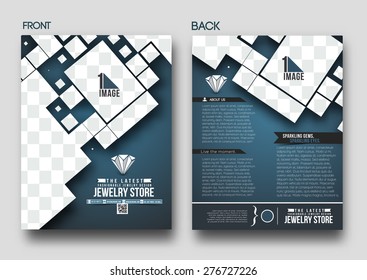 Jewelry Store Back Flyer & Poster Template 