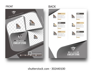 Jewelry Store Back Flyer & Poster Template