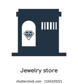 Jewelry store icon vector isolated on white background. thin symbols or lined elements in outline style