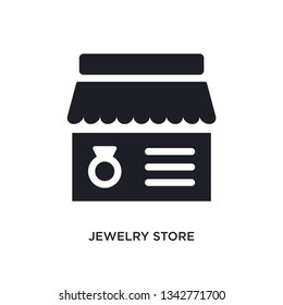 jewelry store isolated icon. simple element illustration from luxury concept icons. jewelry store editable logo sign symbol design on white background. can be use for web and mobile