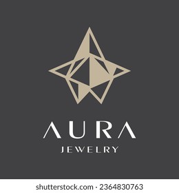 Jewelry store logo design vector