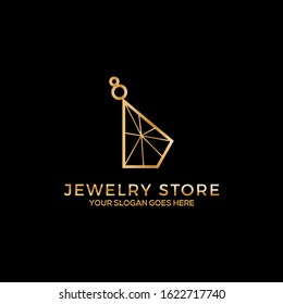 Jewelry store logo vector, abstract illustration good for store and shop