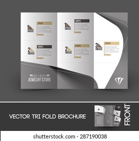 Jewelry Store Tri-Fold Mock up & Brochure Design