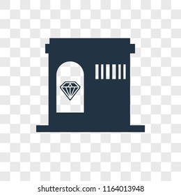 Jewelry store vector icon isolated on transparent background, Jewelry store logo concept
