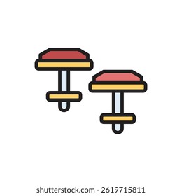 Jewelry Studs Icon Vector Illustration
