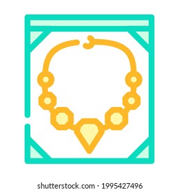 jewelry style color icon vector. jewelry style sign. isolated symbol illustration