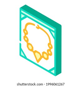 jewelry style isometric icon vector. jewelry style sign. isolated symbol illustration