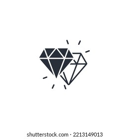 iconos de la línea delgada de joyería. Ilustración vectorial aislada en blanco. Trazo editable.