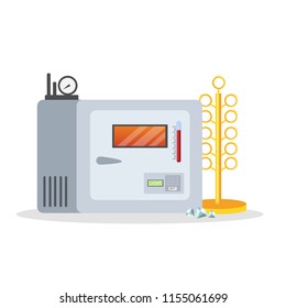 Jewelry tools and equipment. Polisher for jewelry forming. Isolated flat vector illustration
