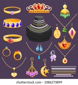 Jewelry vector gold 