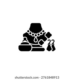 Jewelry vector icon. Jewelry icon solid style. perfect use for logo, presentation, website, and more. modern icon design glyph style