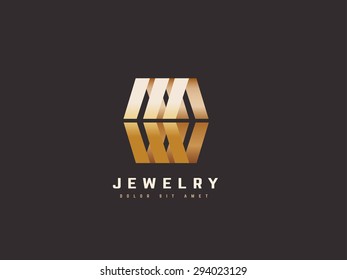 Jewelry vector logo design template. Jewellery fashion concept. Creative business symbol.