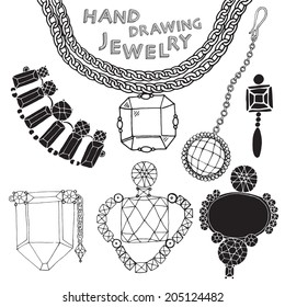 Jewelry vector set 