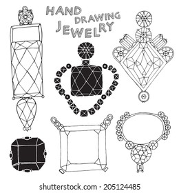 Jewelry vector set 