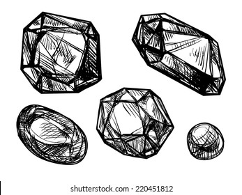 jewelry, vector sketch