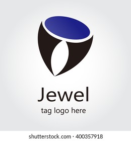jewels abstract vector and logo design or template decorative ornament business icon of company identity symbol concept