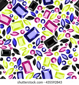 Jewels trend pattern seamless.