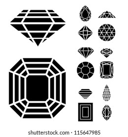 jewels vector illustration