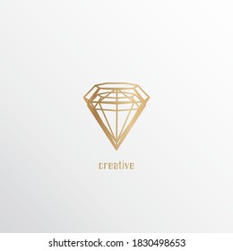 Jewerly Diamond Logo Template, Diamond Jewellery  Logo Design Vector.