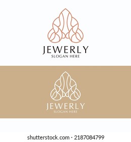 Jewerly logo design icon template