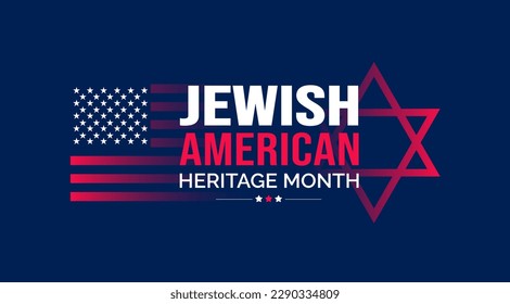 Jewish American Heritage Month background or banner design template celebrated in may svg