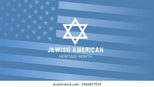 Jewish American Heritage Month. Poster, card, banner and background	