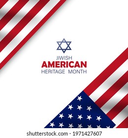 Jewish American heritage month vector illustration.