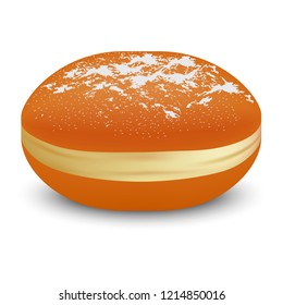 Jewish bakery icon. Realistic illustration of jewish bakery vector icon for web design isolated on white background