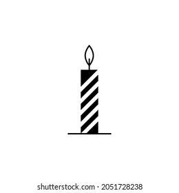 Jewish candle icon in Jewish set