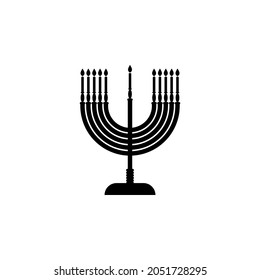 Jewish candles icon in Jewish set