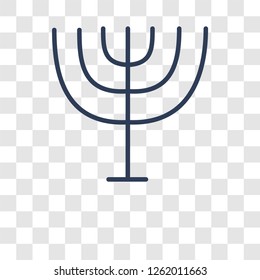 Jewish Candles icon. Trendy Jewish Candles logo concept on transparent background from Religion-2 collection