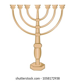Jewish candlestick icon