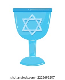 jewish chalice with star icon