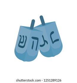 Jewish dreidel hanukkah icon