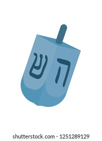 Jewish dreidel hanukkah icon