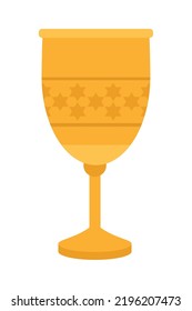 jewish goblet icon on white background