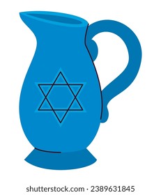 jewish hanukkah jar religious icon