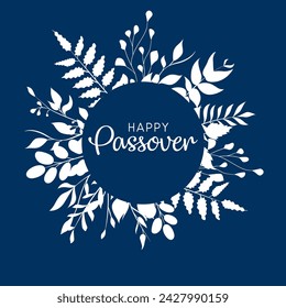 Jewish holiday Passover banner design. Happy Passover vector.