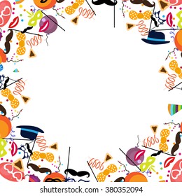 Jewish holiday purim vector background
