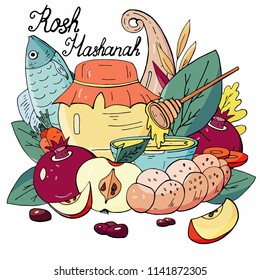 Jewish holiday Rosh-Hashanah, sweet new year